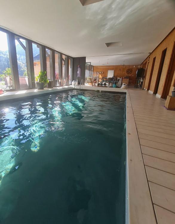 Aillon-le-Jeune Le Chalet Du Blanc Spa Yoga מראה חיצוני תמונה