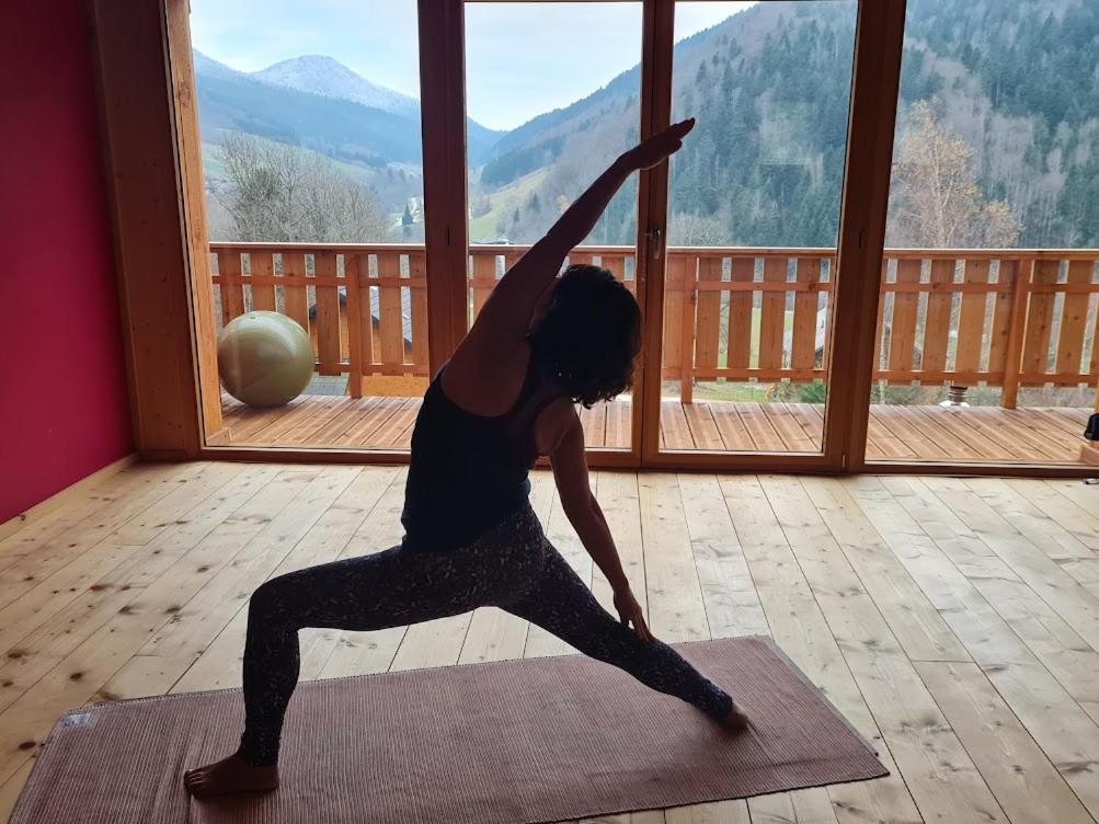 Aillon-le-Jeune Le Chalet Du Blanc Spa Yoga מראה חיצוני תמונה